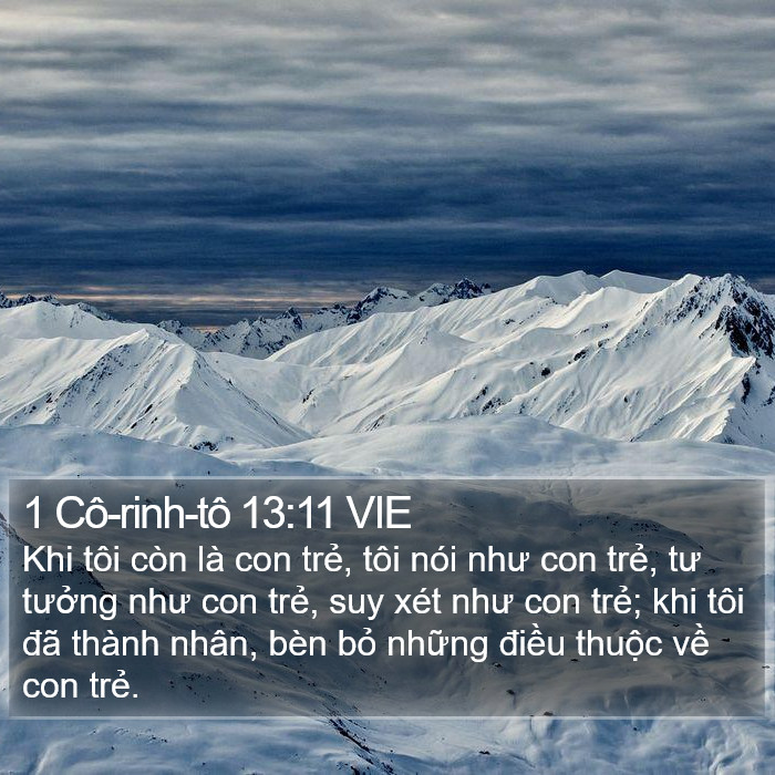 1 Cô-rinh-tô 13:11 VIE Bible Study