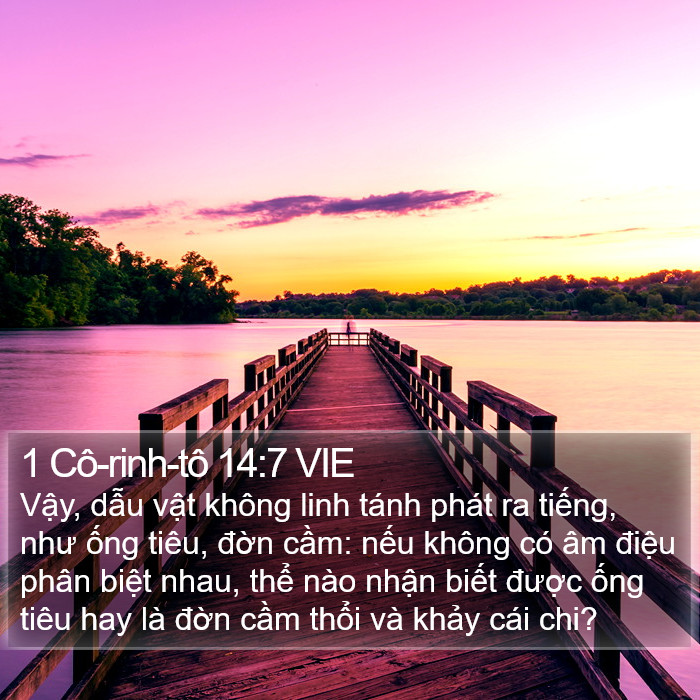 1 Cô-rinh-tô 14:7 VIE Bible Study