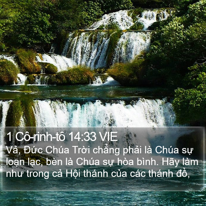 1 Cô-rinh-tô 14:33 VIE Bible Study