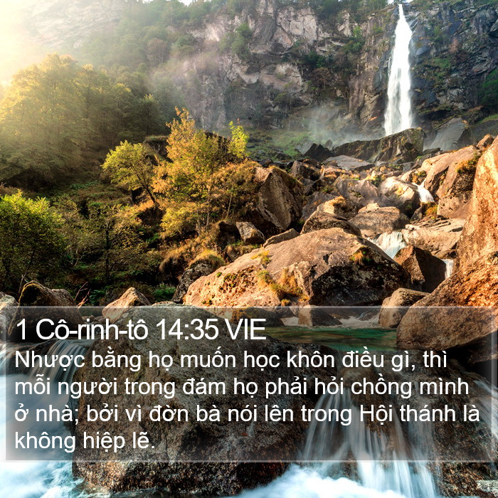 1 Cô-rinh-tô 14:35 VIE Bible Study