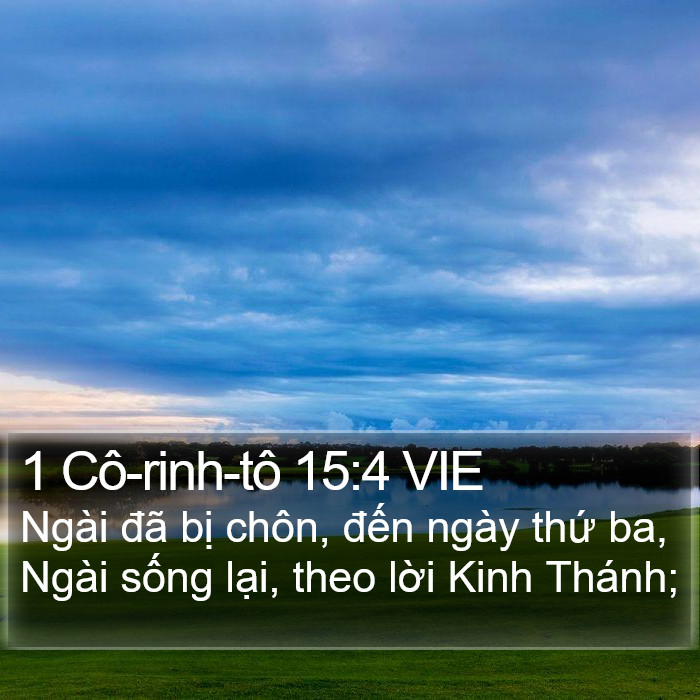 1 Cô-rinh-tô 15:4 VIE Bible Study