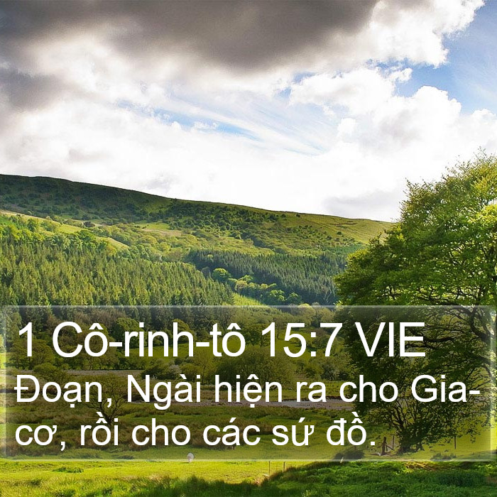 1 Cô-rinh-tô 15:7 VIE Bible Study