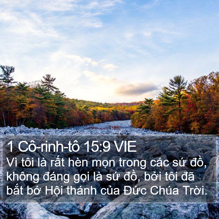 1 Cô-rinh-tô 15:9 VIE Bible Study