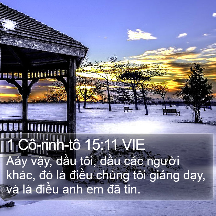 1 Cô-rinh-tô 15:11 VIE Bible Study