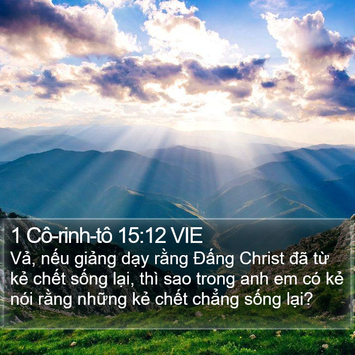 1 Cô-rinh-tô 15:12 VIE Bible Study