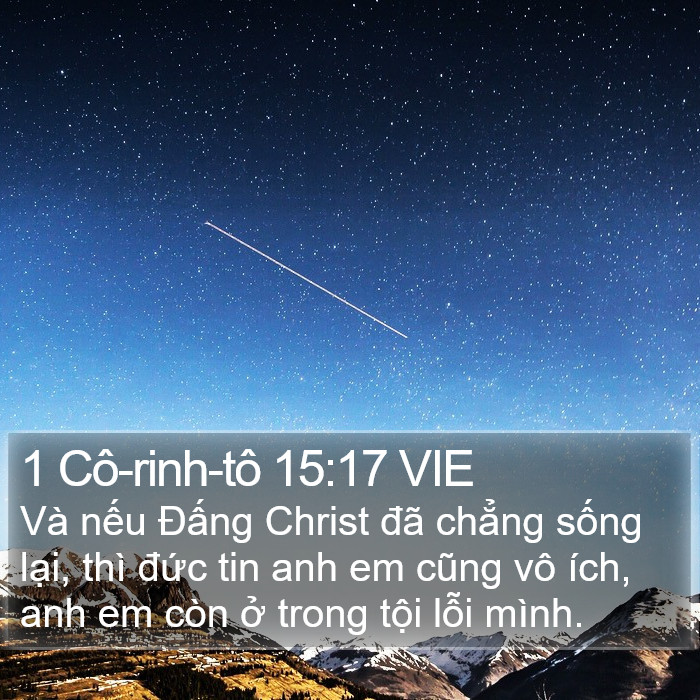 1 Cô-rinh-tô 15:17 VIE Bible Study