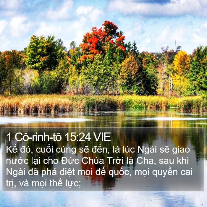 1 Cô-rinh-tô 15:24 VIE Bible Study