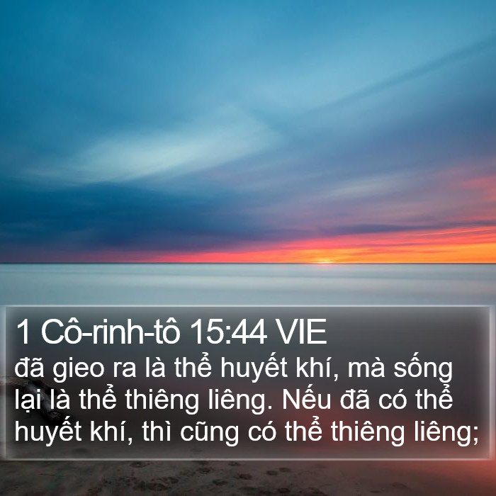 1 Cô-rinh-tô 15:44 VIE Bible Study