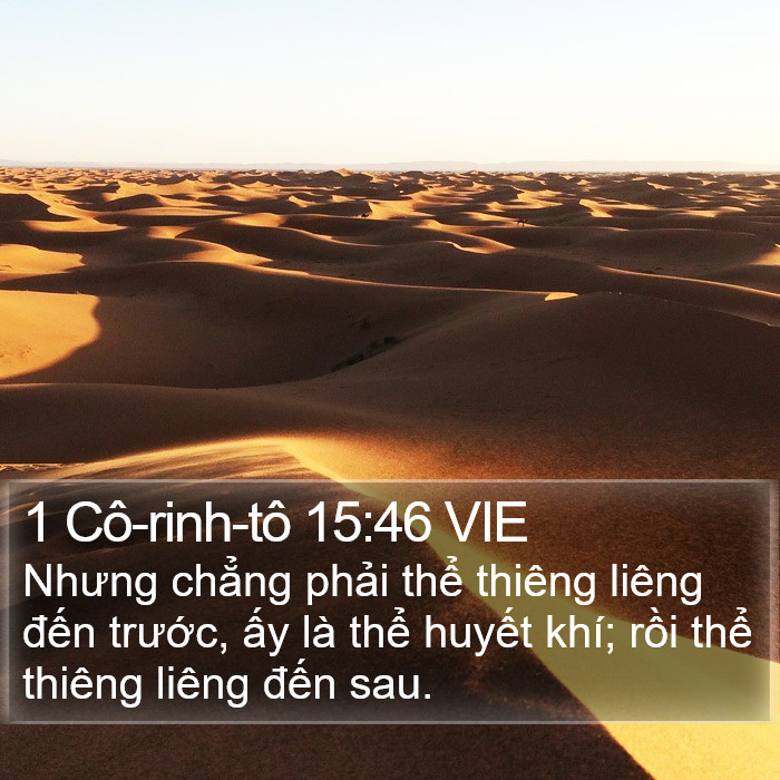 1 Cô-rinh-tô 15:46 VIE Bible Study