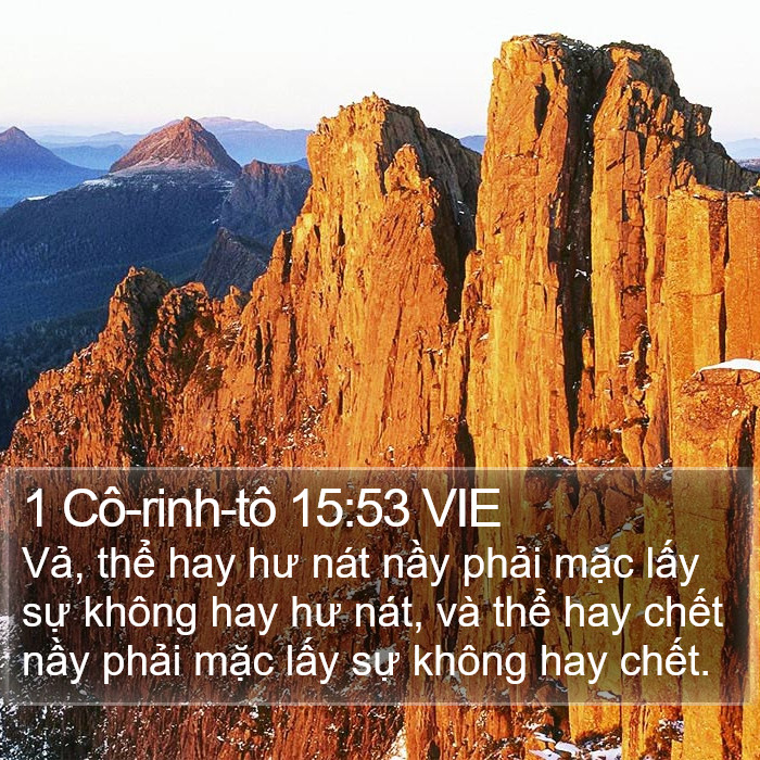 1 Cô-rinh-tô 15:53 VIE Bible Study