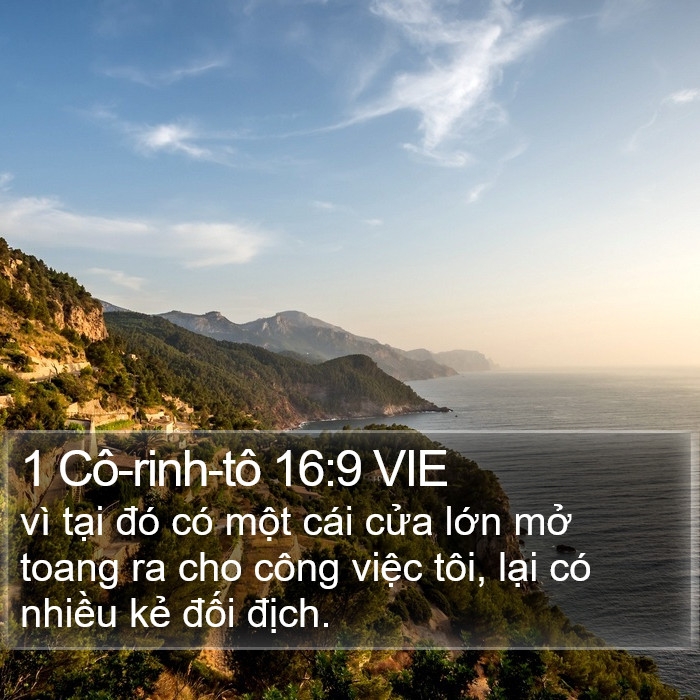 1 Cô-rinh-tô 16:9 VIE Bible Study