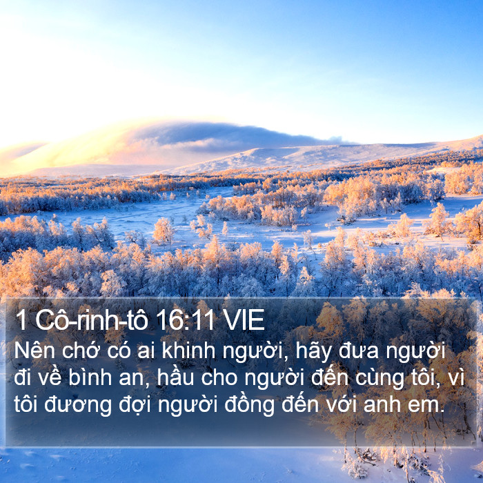 1 Cô-rinh-tô 16:11 VIE Bible Study