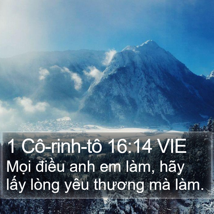 1 Cô-rinh-tô 16:14 VIE Bible Study