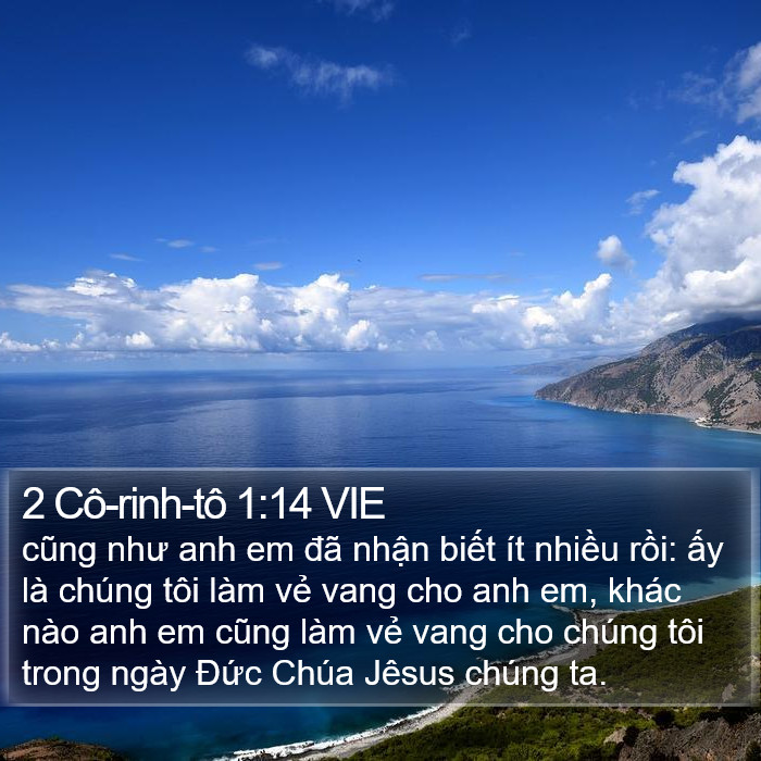 2 Cô-rinh-tô 1:14 VIE Bible Study