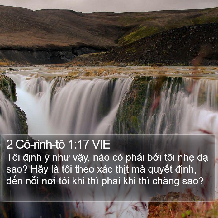 2 Cô-rinh-tô 1:17 VIE Bible Study