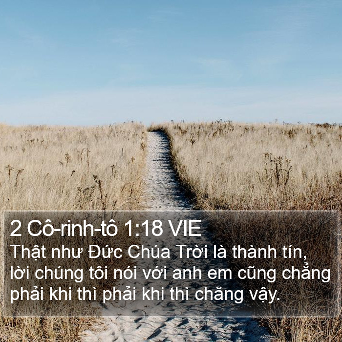 2 Cô-rinh-tô 1:18 VIE Bible Study