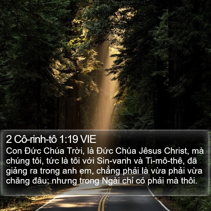 2 Cô-rinh-tô 1:19 VIE Bible Study