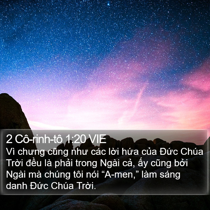 2 Cô-rinh-tô 1:20 VIE Bible Study