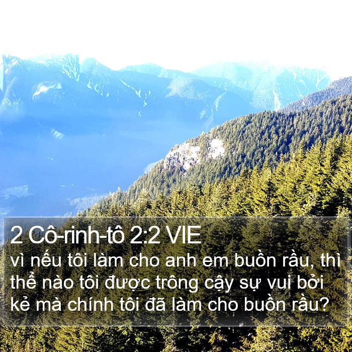 2 Cô-rinh-tô 2:2 VIE Bible Study