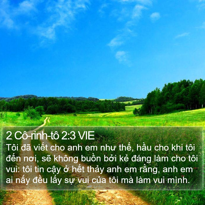 2 Cô-rinh-tô 2:3 VIE Bible Study