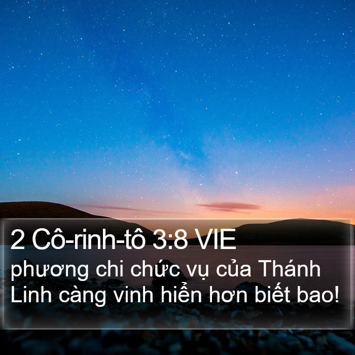 2 Cô-rinh-tô 3:8 VIE Bible Study