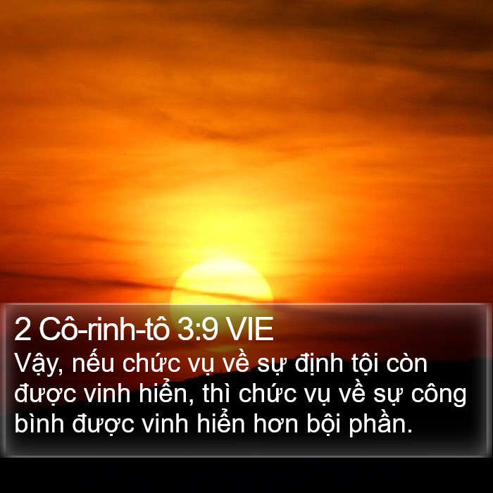 2 Cô-rinh-tô 3:9 VIE Bible Study