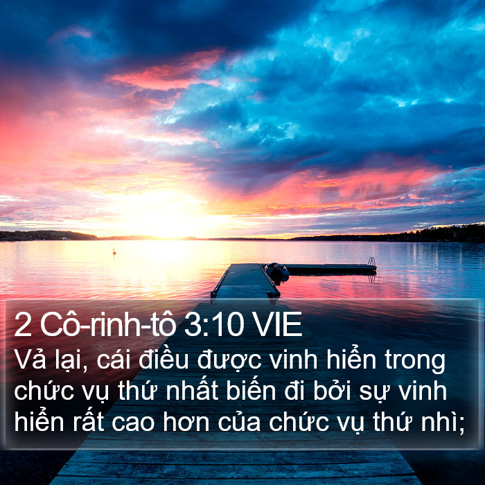 2 Cô-rinh-tô 3:10 VIE Bible Study