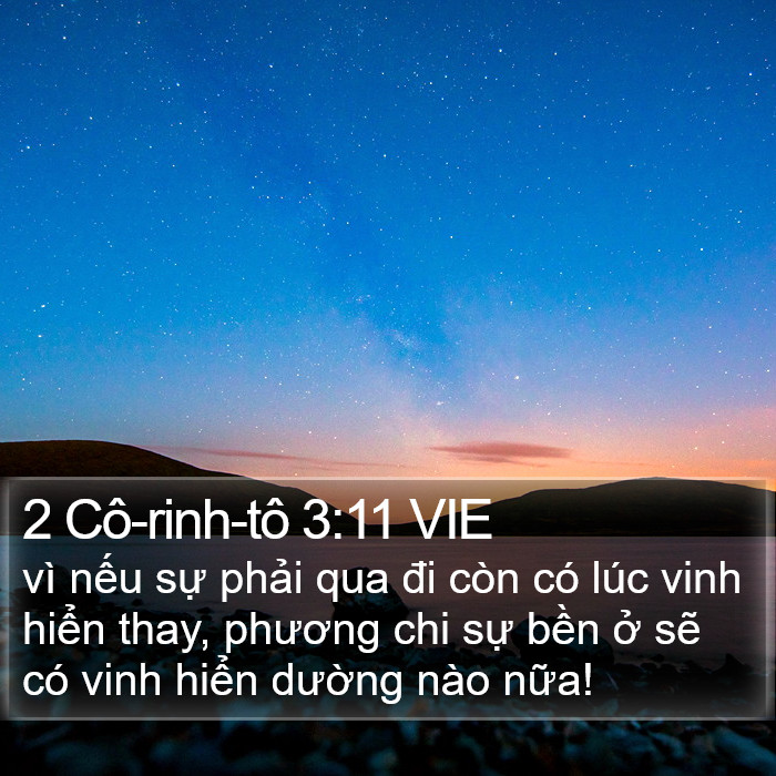 2 Cô-rinh-tô 3:11 VIE Bible Study