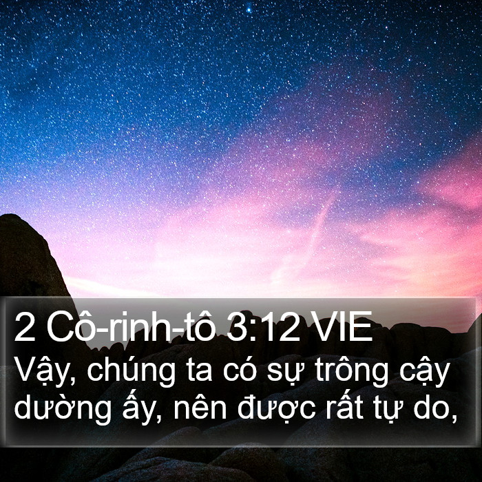 2 Cô-rinh-tô 3:12 VIE Bible Study