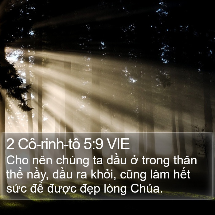 2 Cô-rinh-tô 5:9 VIE Bible Study