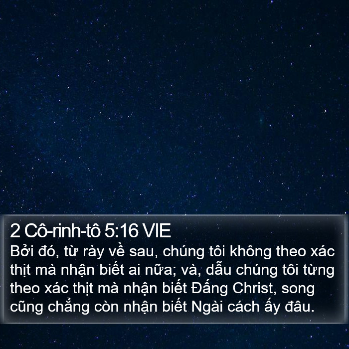 2 Cô-rinh-tô 5:16 VIE Bible Study