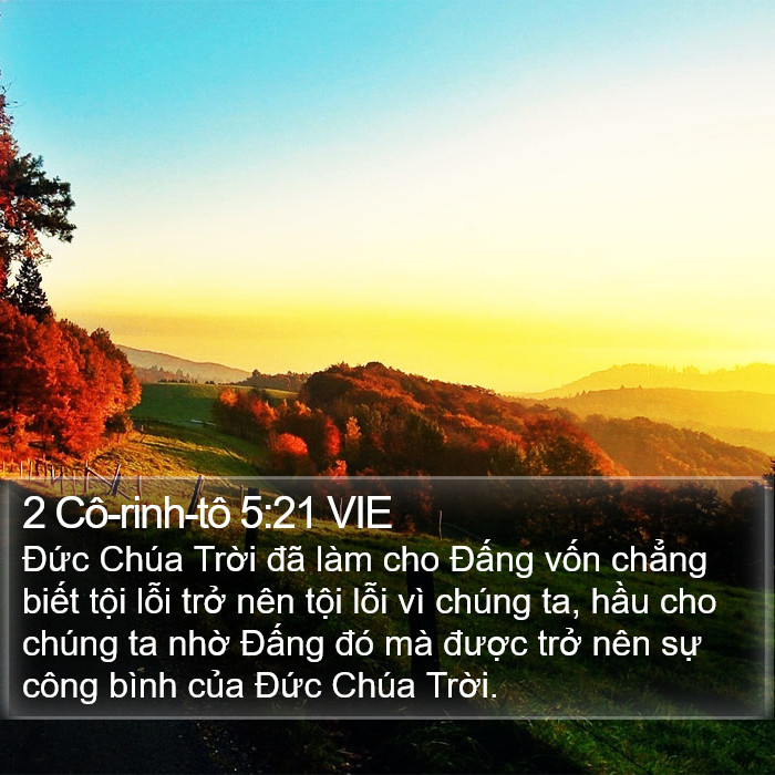 2 Cô-rinh-tô 5:21 VIE Bible Study