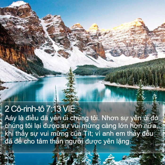 2 Cô-rinh-tô 7:13 VIE Bible Study