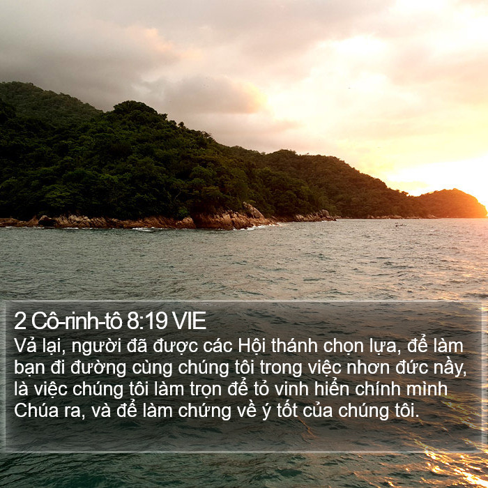 2 Cô-rinh-tô 8:19 VIE Bible Study