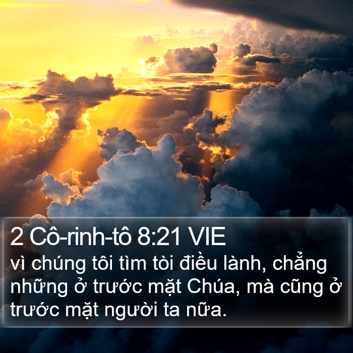 2 Cô-rinh-tô 8:21 VIE Bible Study