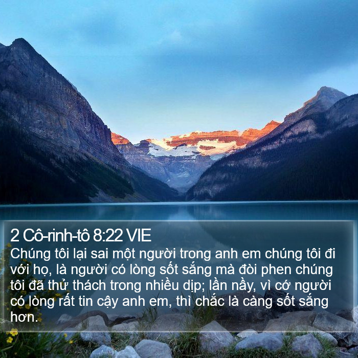 2 Cô-rinh-tô 8:22 VIE Bible Study