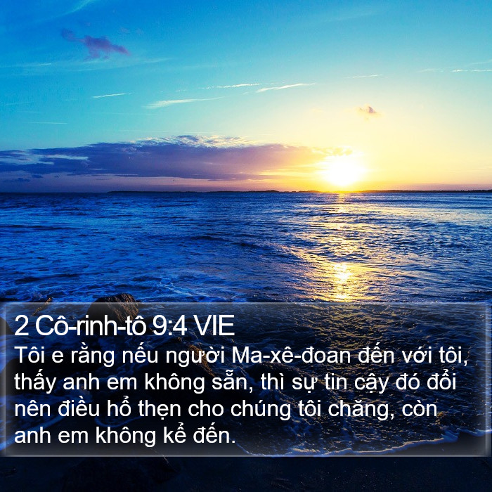 2 Cô-rinh-tô 9:4 VIE Bible Study