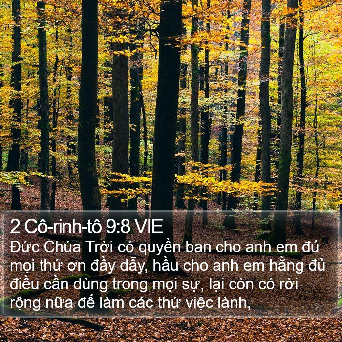 2 Cô-rinh-tô 9:8 VIE Bible Study