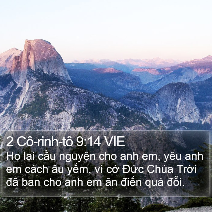 2 Cô-rinh-tô 9:14 VIE Bible Study