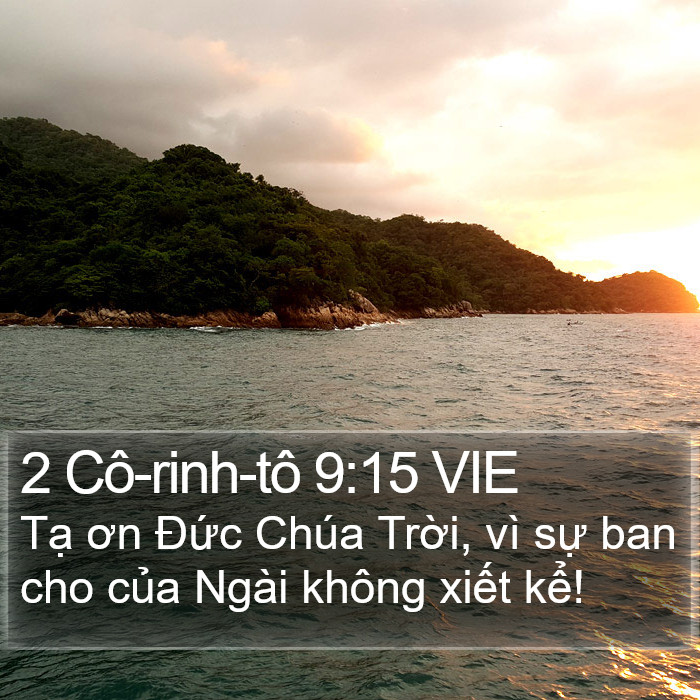 2 Cô-rinh-tô 9:15 VIE Bible Study