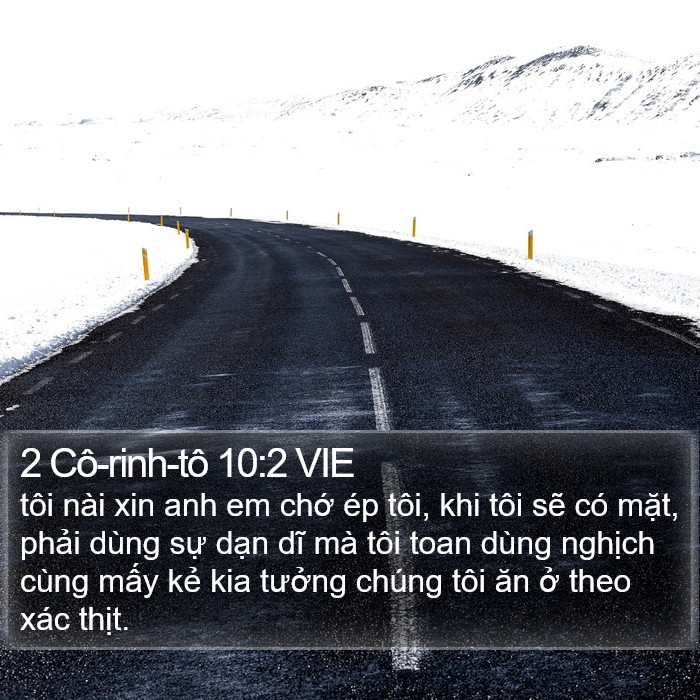 2 Cô-rinh-tô 10:2 VIE Bible Study