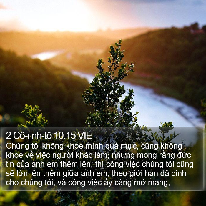 2 Cô-rinh-tô 10:15 VIE Bible Study