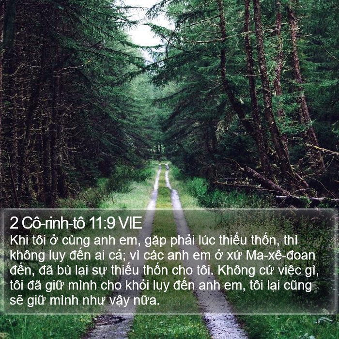 2 Cô-rinh-tô 11:9 VIE Bible Study