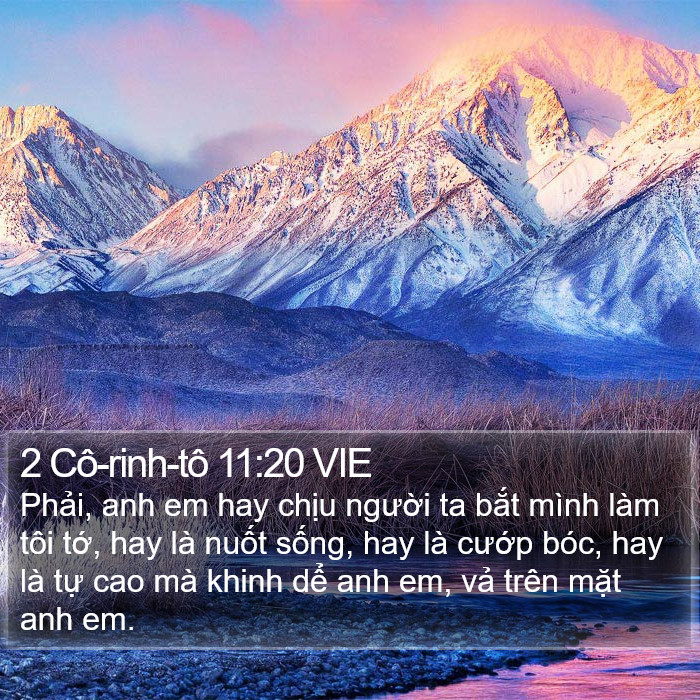 2 Cô-rinh-tô 11:20 VIE Bible Study