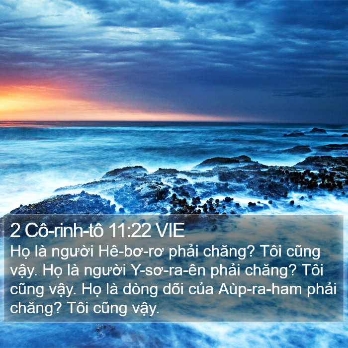 2 Cô-rinh-tô 11:22 VIE Bible Study