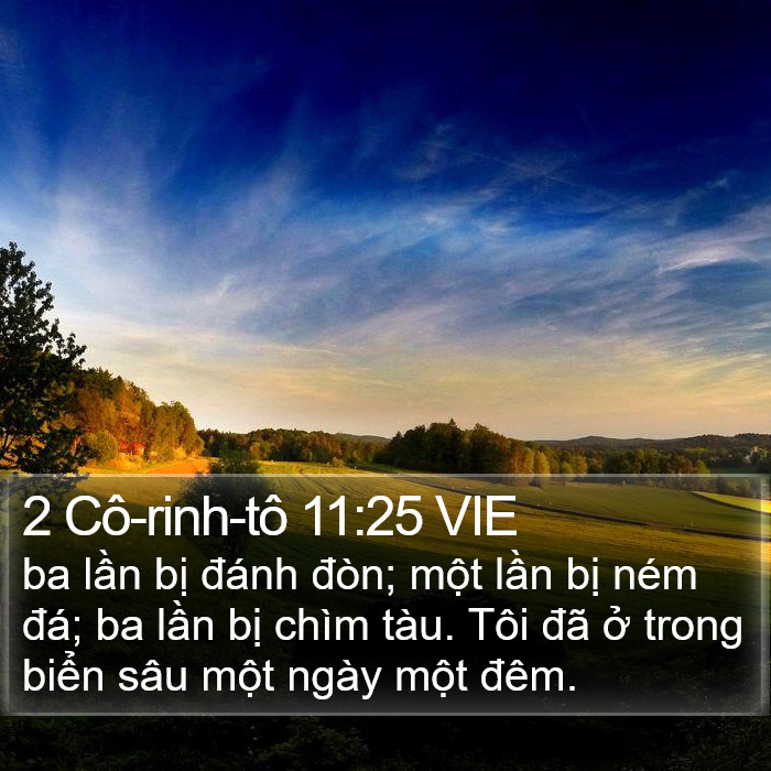 2 Cô-rinh-tô 11:25 VIE Bible Study