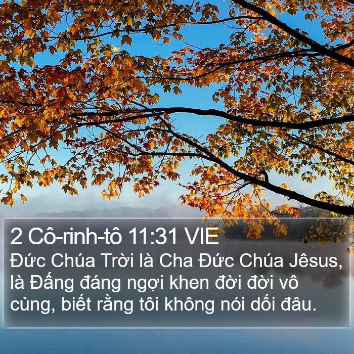 2 Cô-rinh-tô 11:31 VIE Bible Study