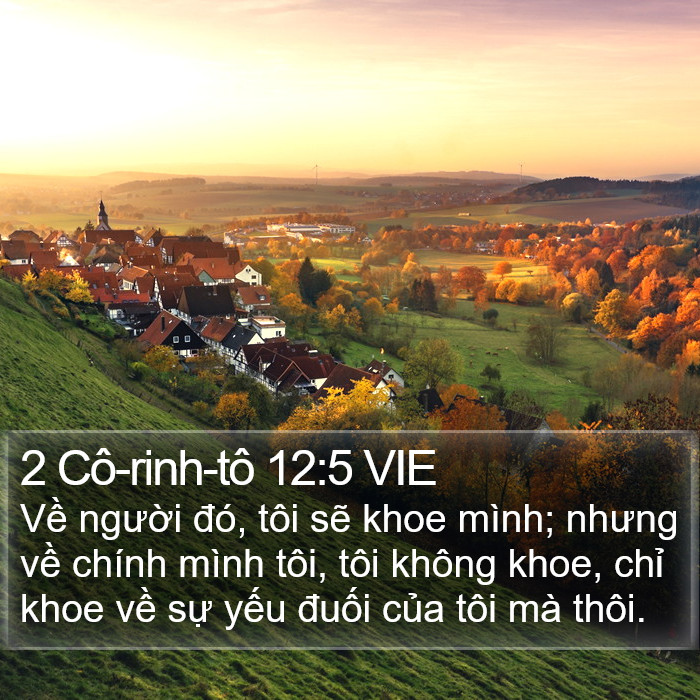 2 Cô-rinh-tô 12:5 VIE Bible Study