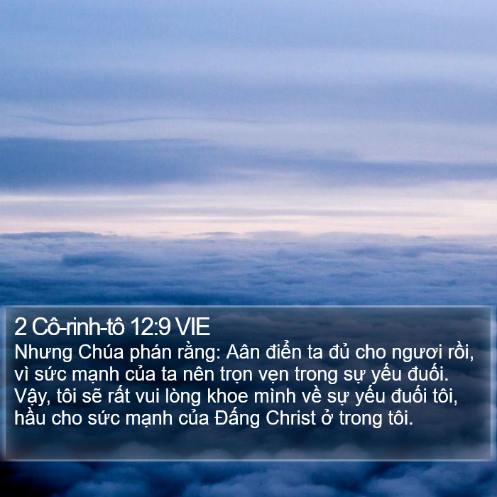 2 Cô-rinh-tô 12:9 VIE Bible Study