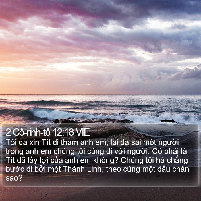 2 Cô-rinh-tô 12:18 VIE Bible Study